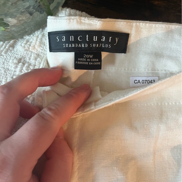 Sanctuary white linen pants - Picture 2 of 4